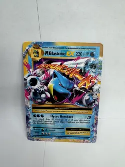 M Blastoise EX 22/108 Holo EX Rare Evolutions Pokemon Holo Near Mint - Image 2