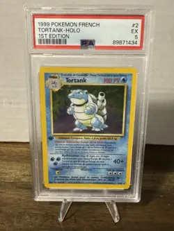 Tortank / Blastoise #2 Holo PSA 5 French 1st Edition 1999 Pokemon Base Set - Image 1