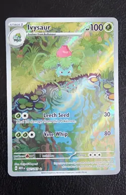 Pokemon TCG SV 151 Illustration Rare Holo Lot 3 Bulbasaur/Ivysaur/Charmander - Image 2
