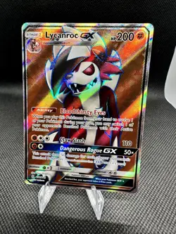 Lycanroc GX (Full Art) 138/145 Holo Ultra Rare Guardians Rising Pokemon NM - Image 1