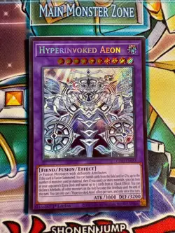 Yugioh Hyperinvoked Aeon CORI-EN033 1st Edition Secret Rare NM - Image 1