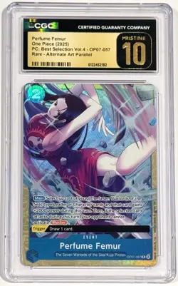 2025 One Piece Boa Hancock OP07-057 Perfume Femur CGC 10 Pristine English - Image 1