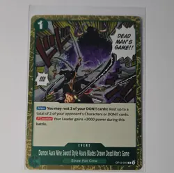 One Piece OP12-037 Demon Aura Nine Sword Style Asura Blades Drawn Dead Man Game - Image 1