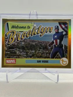 2026 Topps Brooklyn Collection Marvel Postcard Gold #WB-1 Bay Ridge /50 - Image 1