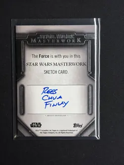 Topps Star Wars Masterwork Jango Fett Sketch Card - Image 2