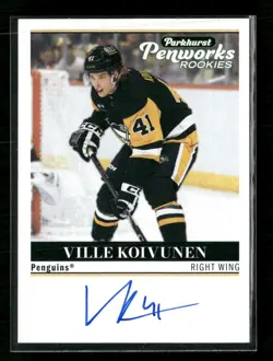2025-26 Parkhurst Ville Koivunen RC Penworks Rookies On-Card Auto #PWR-VK - Image 1
