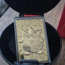 Nintendo Pokemon TCG Togepi 23K Gold-Plated Metal Card Special Edition 1999 - Image 2
