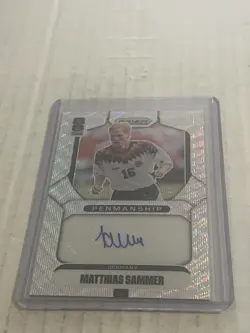 2026 Panini Prizm FIFA World Cup Matthias Sammer Penmanship Silver Wave Auto - Image 1