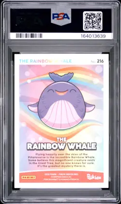 2024 PANINI PINATA SMASHLINGS #216 THE RAINBOW WHALE PSA 9 - Image 2