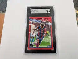 2023-2024 Donruss #25 Lamine Yamal The Rookies RED SGC 9 Grade - Image 1