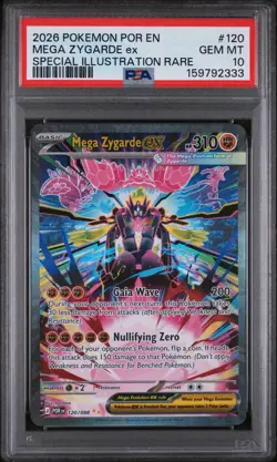 2026 POKEMON POR EN-PERFECT ORDER #120 MEGA ZYGARDE EX PSA 10 - Image 1