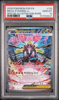 2026 POKEMON POR EN-PERFECT ORDER #120 MEGA ZYGARDE EX PSA 10 - Image 2