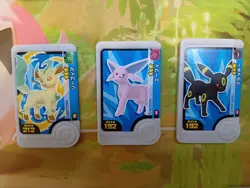 Leafeon Espeon Umbreon Mezastar Frienda Pokemon Card Japanese Pick Tag - Image 1