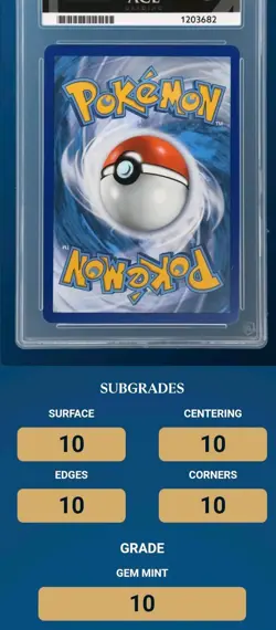 Moltres & Zapdos & Articuno GX Hidden Fates Card 44/68 Ace 10 Perfect Subgrades - Image 4