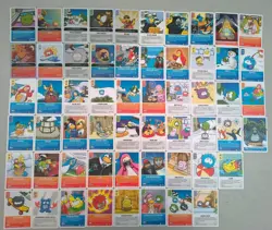 Topps Club Penguin Trading Card Game Lot Of 57 Cards, Commons & Holos, MP - Image 1