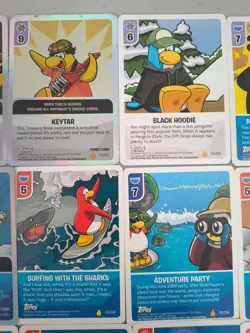 Topps Club Penguin Trading Card Game Lot Of 57 Cards, Commons & Holos, MP - Image 4