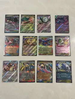 Pokemon TCG 12-Card Holo Lot EX/GX/Mega Mawile Decidueye Meloetta Lucario - Image 1