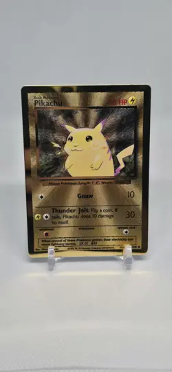Pokemon TCG Celebrations Pikachu Gold Metal Card 58/102 LP/MP - Image 1