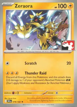 ZERAORA 078/182 RARE PRIZE PACK SERIES CARDS POKEMON NEAR MINT - Image 1