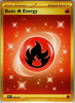 Basic Fire Energy 230/197 SV03: Obsidian Flames - Pokemon Card - NM - Image 1