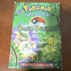 Pokemon TCG Jungle Power Reserve Theme Deck 60 Cards WotC 1999 English - Image 1
