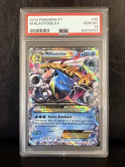 2014 M BLASTOISE EX Pokemon Card #30 30/146 XY Holo PSA 10 Gem Mint - Image 1
