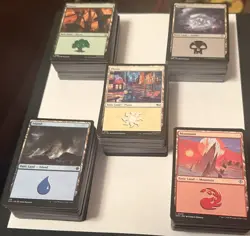500 Basic Lands MTG - 100 of Each Color! Magic The Gathering Bulk Lot Set Mana - Image 3