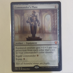 Wizards of the Coast Commander's Plate Foil Mythic Artifact Equip #305/361 EN - Image 1