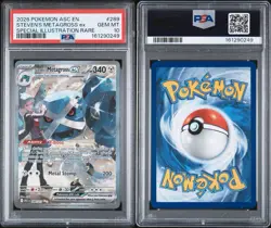 2026 POKEMON ASC SPECIAL ILLUSTRATION RARE #289 STEVEN'S METAGROSS EX PSA 10 - Image 3