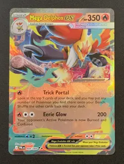Mega Delphox Ex 008/084 - Double Rare - Pitch Black - Pokemon TCG - Image 1