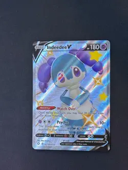 Indeedee V SV114/SV122 Holo V Rare Shining Fates Shiny Vault Pokemon Near Mint - Image 1