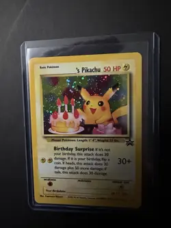 Pokemon Birthday Pikachu holofoil Black Star promo #24 - Image 1