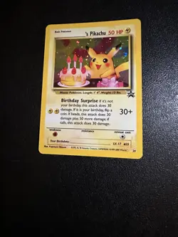 Pokemon Birthday Pikachu holofoil Black Star promo #24 - Image 2