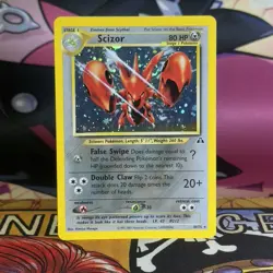 Pokemon TCG Scizor Neo Discovery 10/75 Holo LP - Image 1