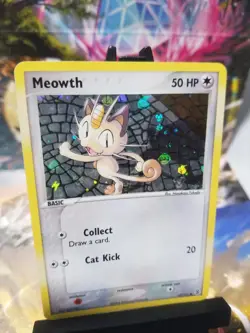 Pokemon Tcg MEOWTH 69/112 FireRed & LeafGreen Reverse Holo Common MINT Vintage - Image 2