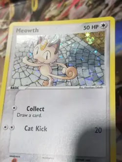 Pokemon Tcg MEOWTH 69/112 FireRed & LeafGreen Reverse Holo Common MINT Vintage - Image 3