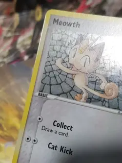 Pokemon Tcg MEOWTH 69/112 FireRed & LeafGreen Reverse Holo Common MINT Vintage - Image 4