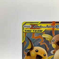 Raichu & Alolan Raichu GX 54/236 SM-Unified Minds Holo Ultra Rare Pokemon LP - Image 2