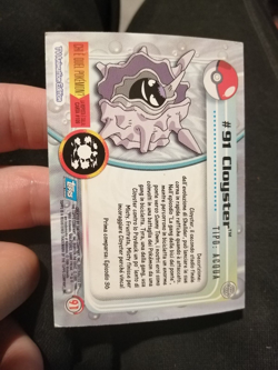 Carta Pokemon Topps Cloyster #91 Holo Foil Ita - Image 3