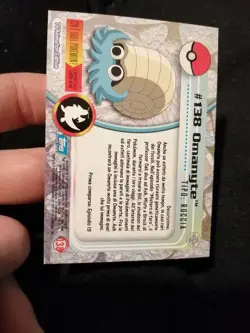 Carta Pokemon Topps Omanyte #138 Rainbow Holo Foil Ita Excellent - Image 4