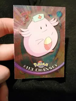 Carta Pokemon Topps Chansey #113 Rainbow Holo Foil Ita NM - Image 1