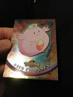 Carta Pokemon Topps Chansey #113 Rainbow Holo Foil Ita NM - Image 2