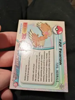Carta Pokemon Topps Fearow #22 Rainbow Holo Foil Ita PL - Image 5