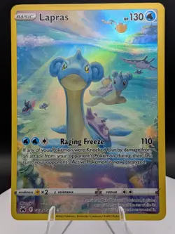 Pokemon TCG: Crown Zenith Galarian Gallery GG05/GG70 Lapras Holo Ultra Rare (NM) - Image 1