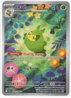 Swadloon 088/086 Illustration Rare Holo Pokemon SV: White Flare NM - Image 1