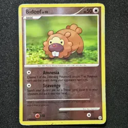 Pokemon BIDOOF 70/130 DIAMOND & PEARL Reverse Holo - Image 1