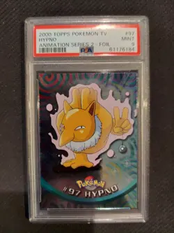 PSA 9 Hypno Foil Topps Pokemon Animation Series 2 - Image 1