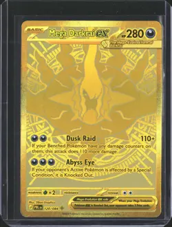 Mega Darkrai ex 120/084 Mega Hyper Rare Pitch Black Pokemon Holo NM/M - Image 1