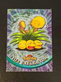 103 Exeggutor HOLO Pokemon Topps Blue Logo - Image 1