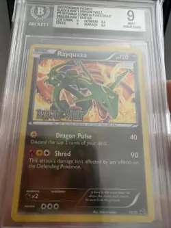 Rayquaza #11/20 - 2012 Pokemon Dragon Vault Stamped Promo - BGS 9 LOW POP! - Image 4